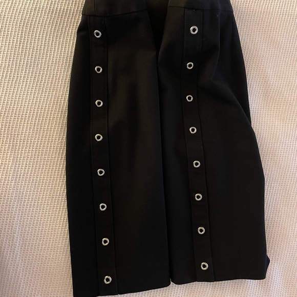 Apostrophe Black Skirt with Side Grommets - Picture 2 of 3